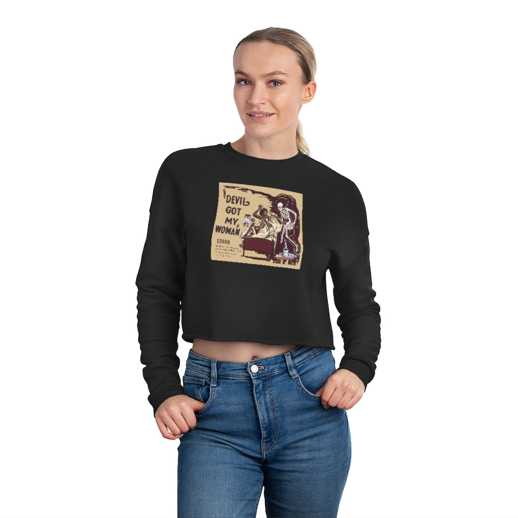 Skip James - Women's Cropped Sweatshirt