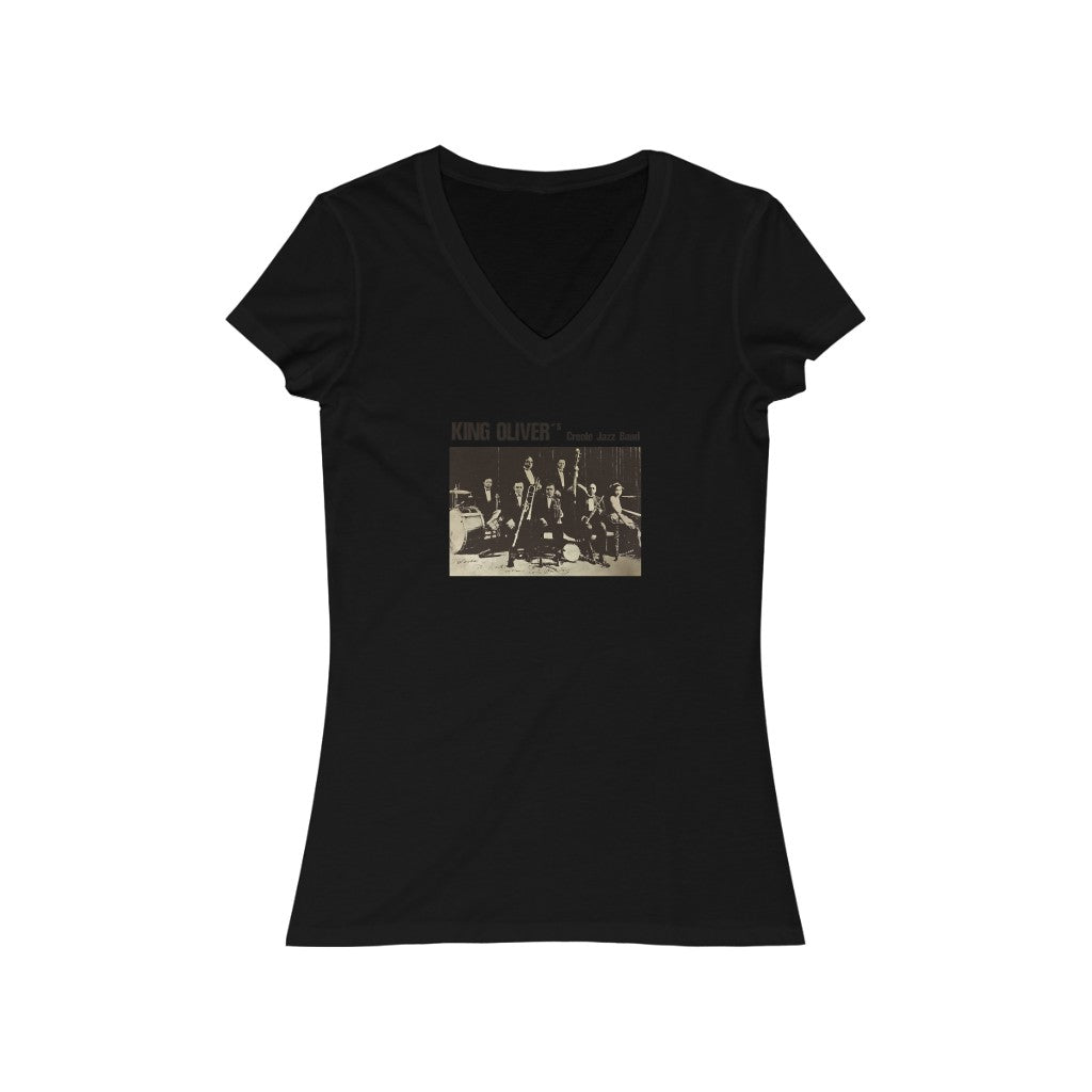 King Oliver - Women's Jersey Short Sleeve V-Neck Tee