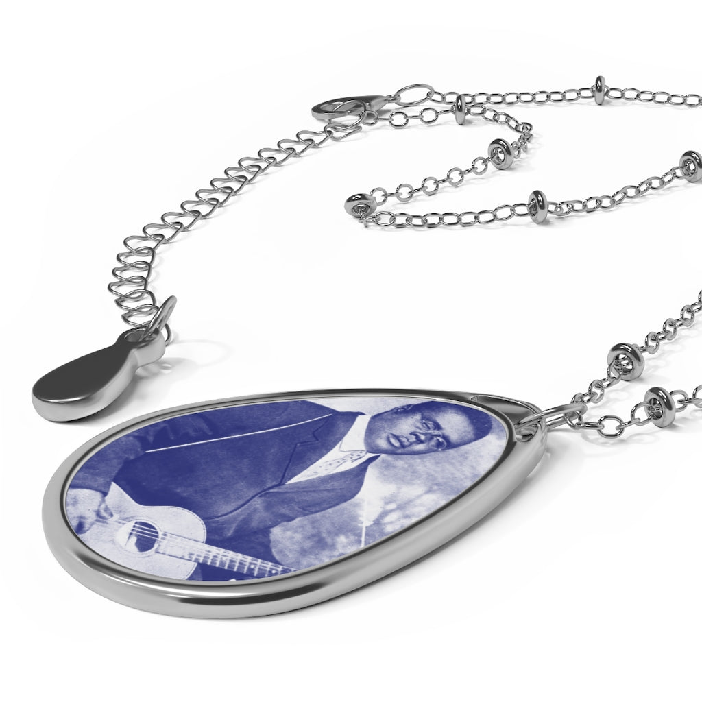 Blind Lemon Jefferson - Oval Necklace