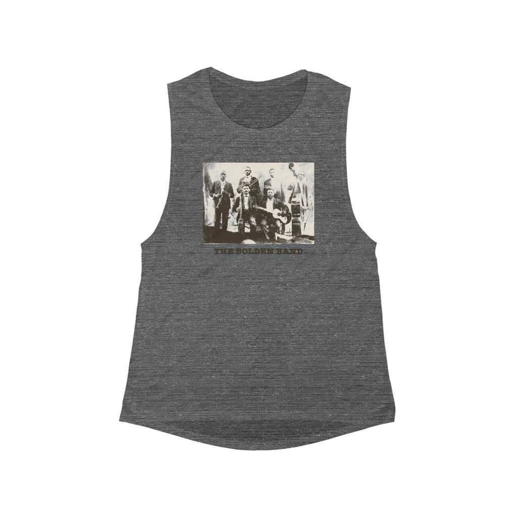 Bolden Band - Women's Flowy Scoop Muscle Tank