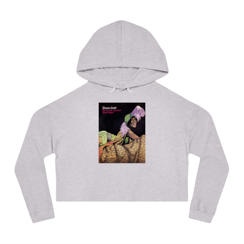 Bessie Smith - Women's Cropped Hooded Sweatshirt