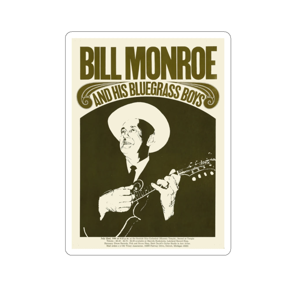 Bill Monroe - Kiss-Cut Stickers