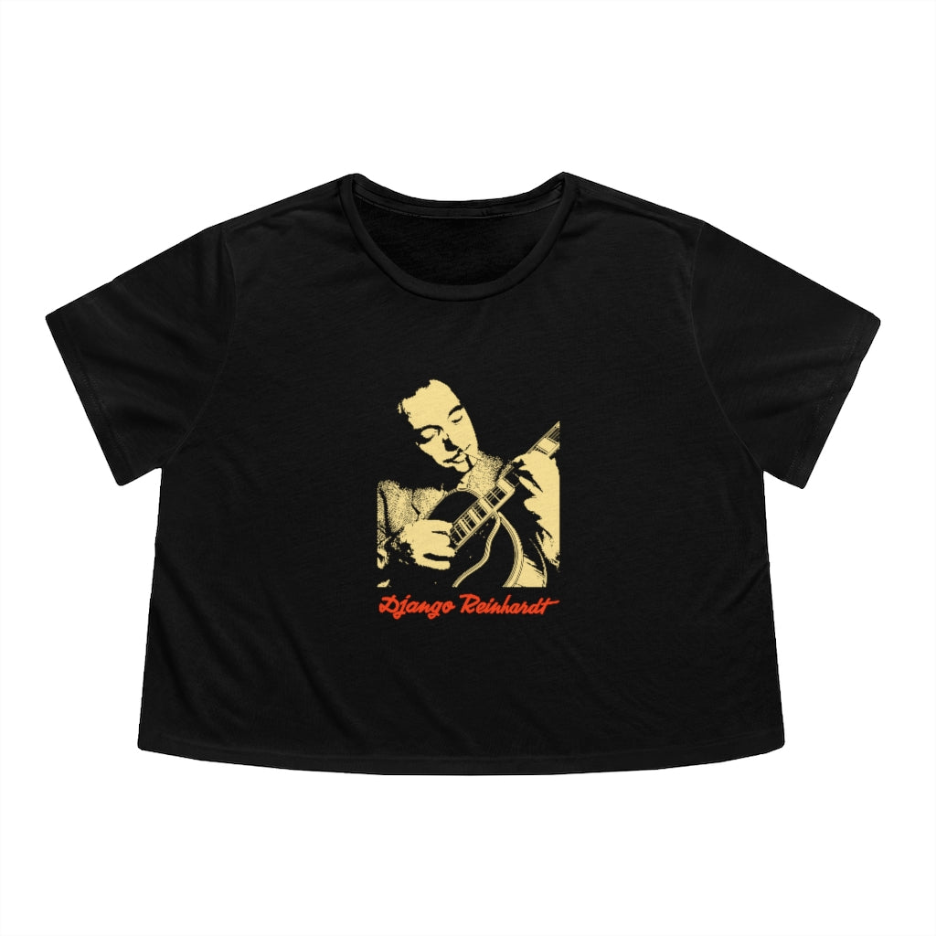 Django Reinhardt - Women's Flowy Cropped Teeed Tee