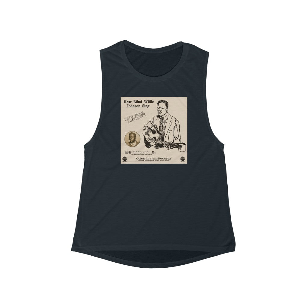 Blind Willie Johnson - Women's Flowy Scoop Muscle Tank