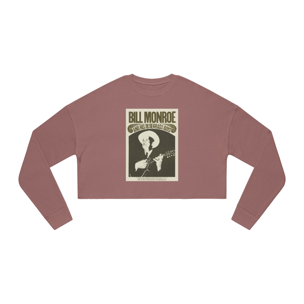 Bill Monroe - Women's Cropped Sweatshirt