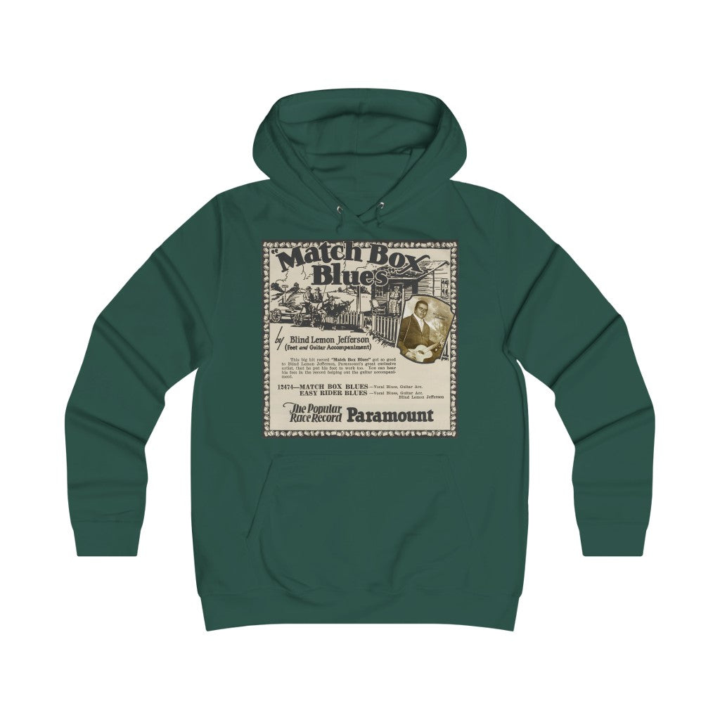 Blind Lemon Jefferson - Girlie College Hoodie