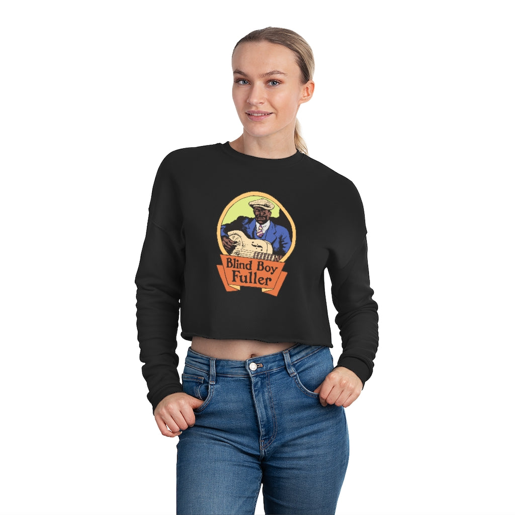 Blind Boy Fuller - Women's Cropped Sweatshirt