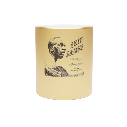 Skip James - Metallic Mug (Silver or Gold)