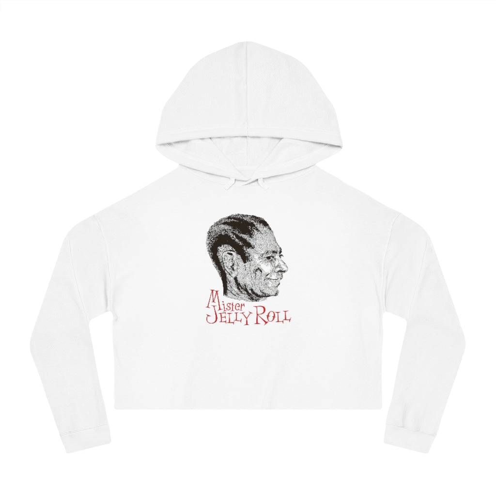 Jelly Roll Morton - Women's Cropped Hooded Sweatshirt