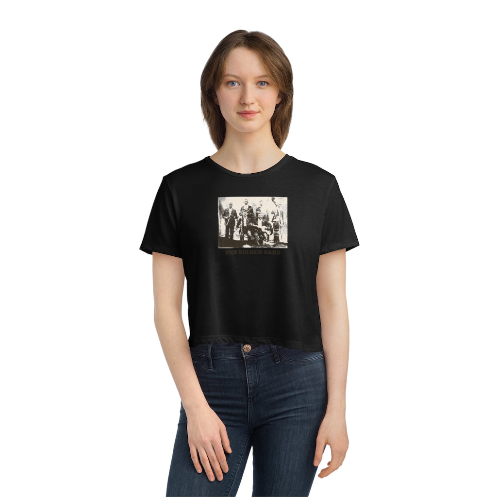 Bolden Band - Women's Flowy Cropped Teeed Tee