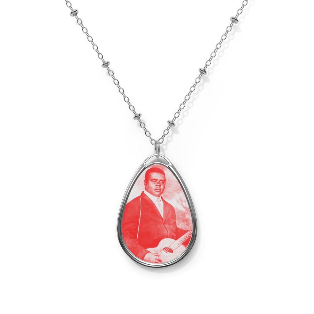 Blind Lemon Jefferson - Oval Necklace