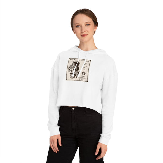 Skip James - Women's Cropped Hooded Sweatshirt