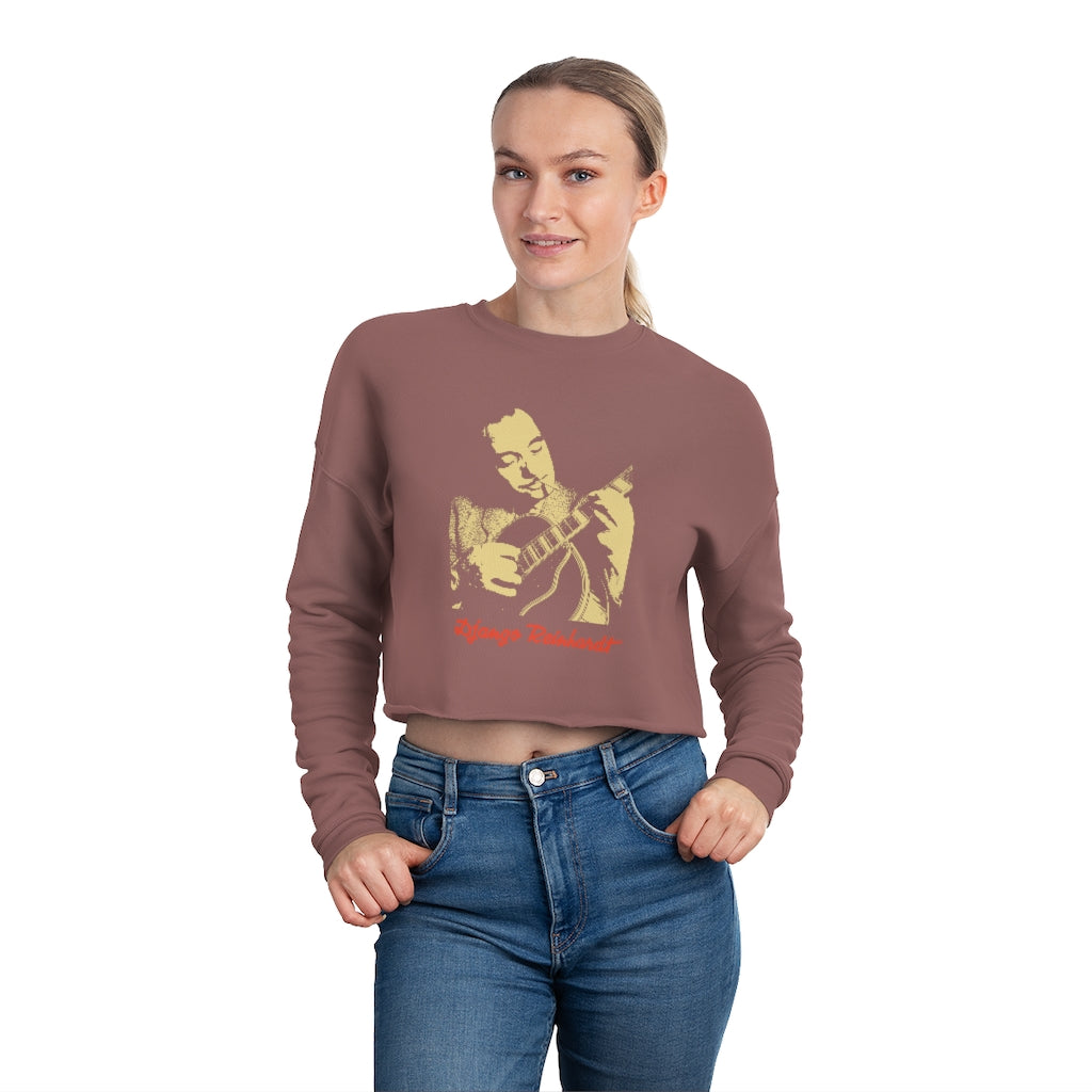 Django Reinhardt - Women's Cropped Sweatshirt