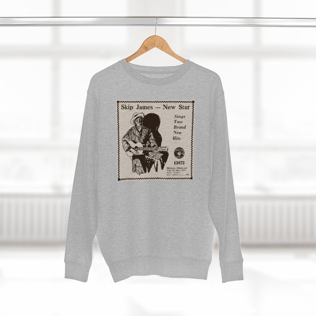 Skip James - Unisex Premium Crewneck Sweatshirt