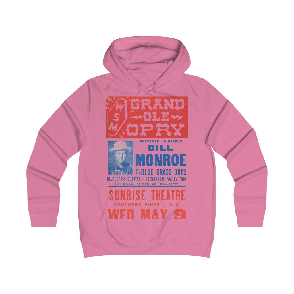 Bill Monroe - Girlie College Hoodie