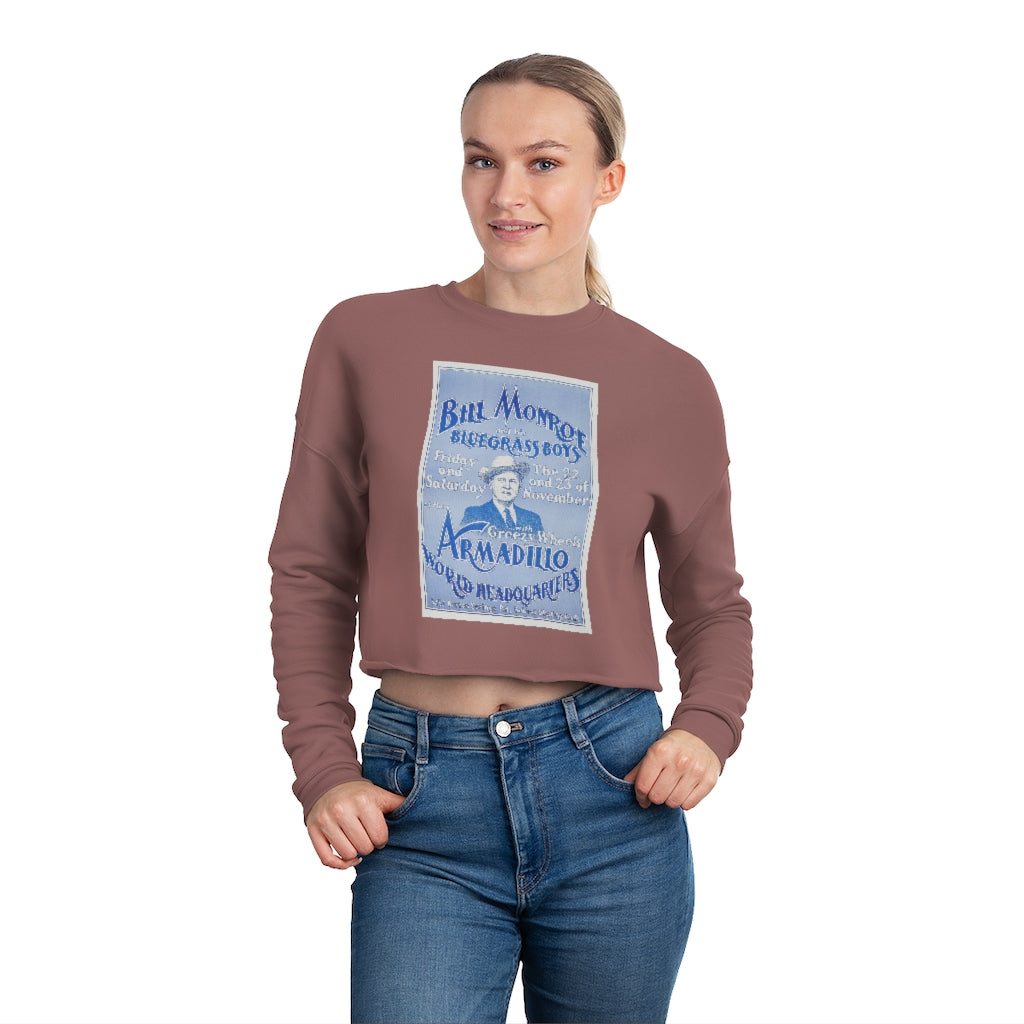 Bill Monroe - Women's Cropped Sweatshirt