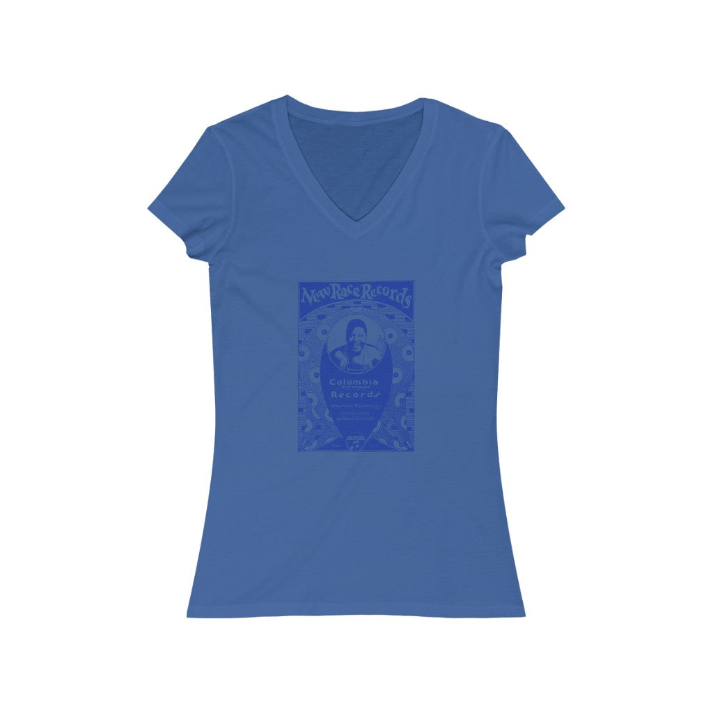 Bessie Smith - Women's Jersey Short Sleeve V-Neck Tee