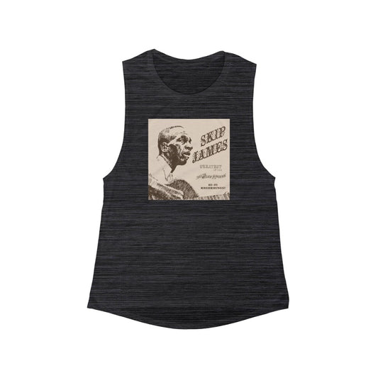 Skip James - Women's Flowy Scoop Muscle Tank