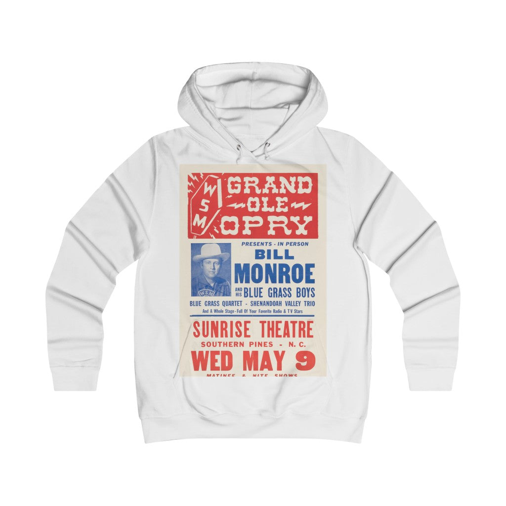 Bill Monroe - Girlie College Hoodie