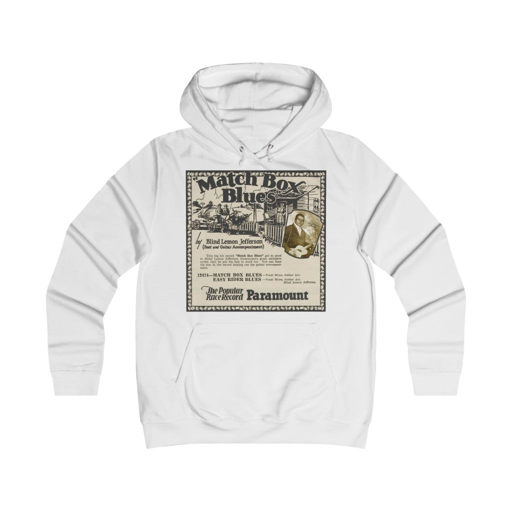 Blind Lemon Jefferson - Girlie College Hoodie