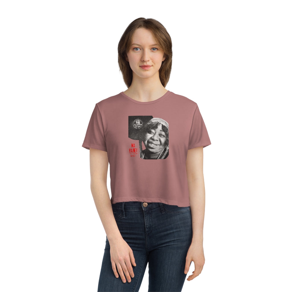 Ma Rainey - Women's Flowy Cropped Teeed Tee