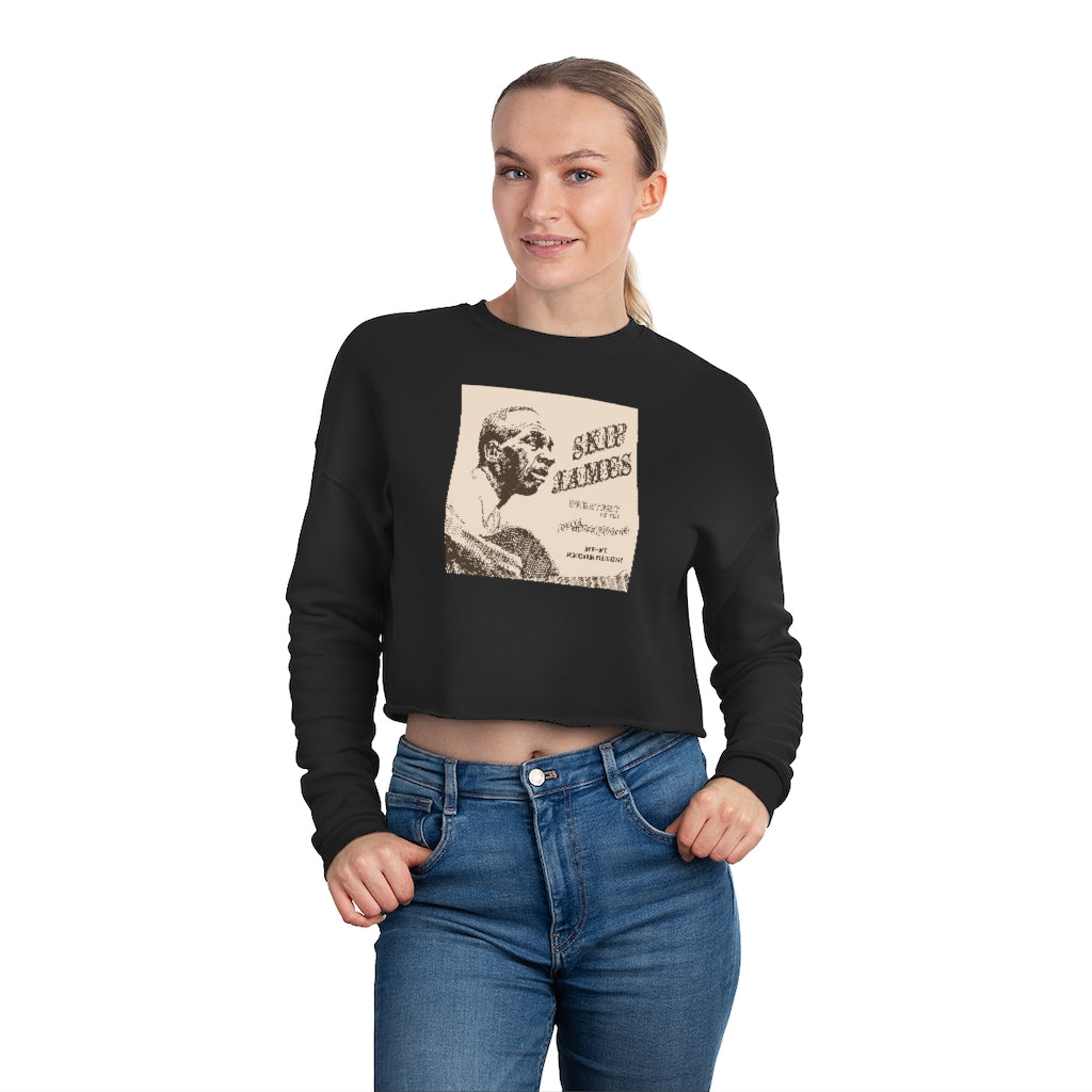 Skip James - Women's Cropped Sweatshirt