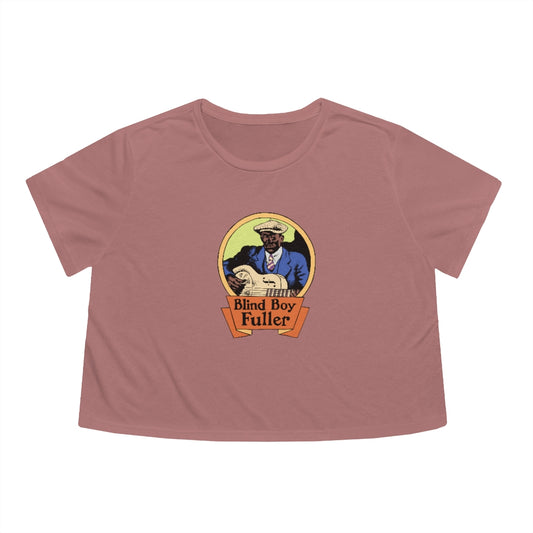 Blind Boy Fuller - Women's Flowy Cropped Teeed Tee