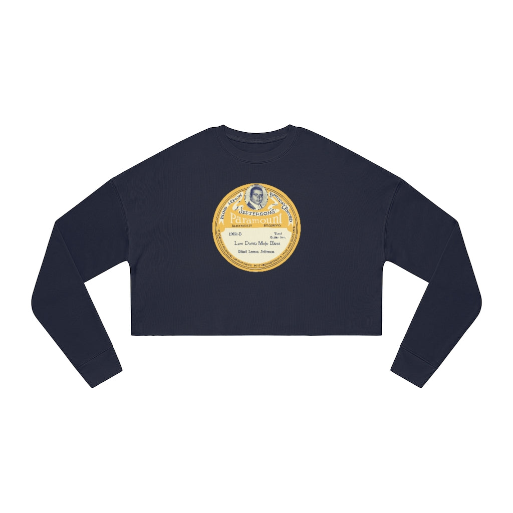 Blind Lemon Jefferson - Women's Cropped Sweatshirt