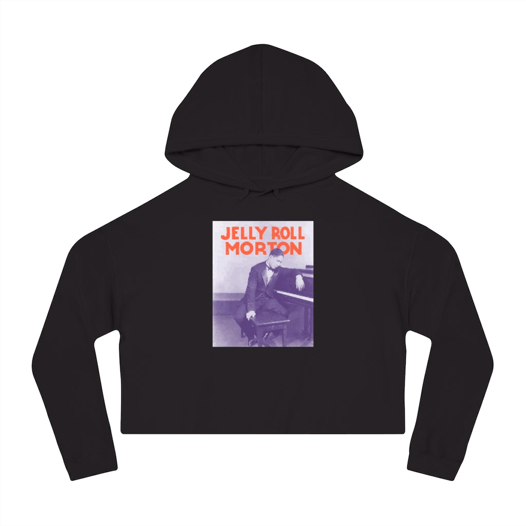 Jelly Roll Morton - Women's Cropped Hooded Sweatshirt