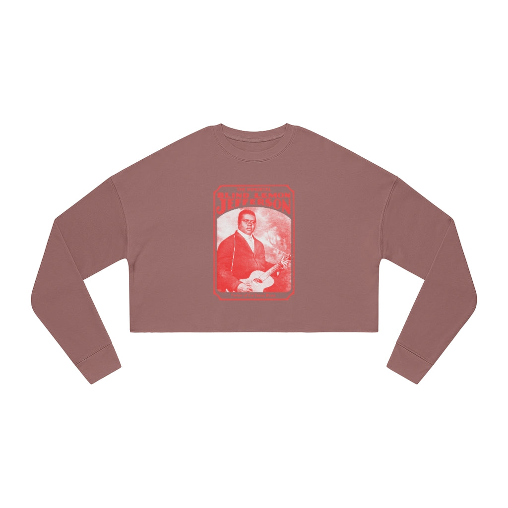 Blind Lemon Jefferson - Women's Cropped Sweatshirt