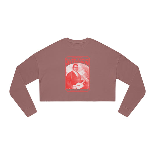 Blind Lemon Jefferson - Women's Cropped Sweatshirt