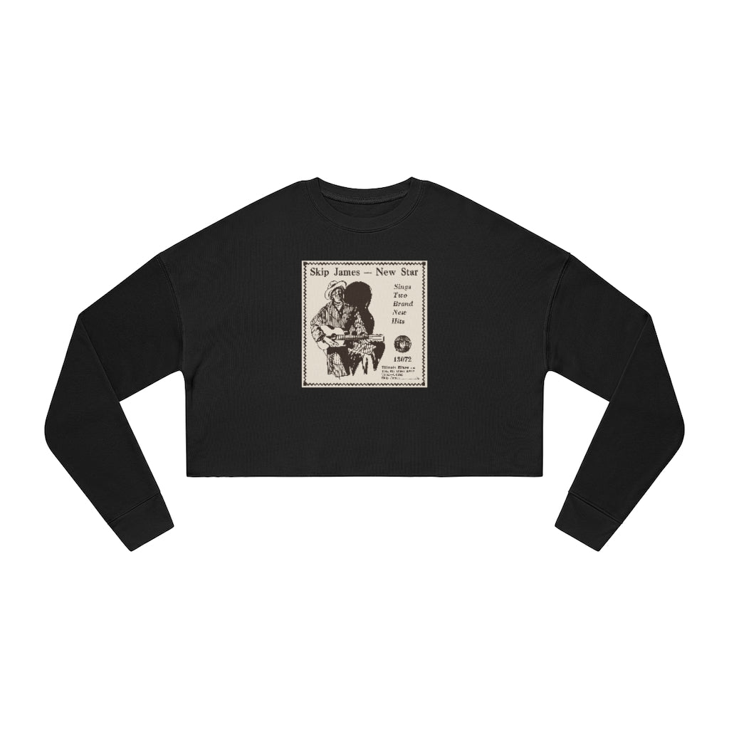 Skip James - Women's Cropped Sweatshirt