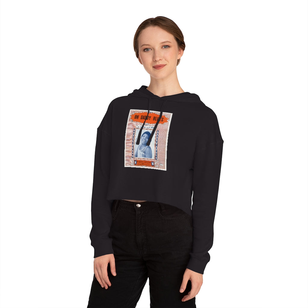 Bessie Smith - Women's Cropped Hooded Sweatshirt