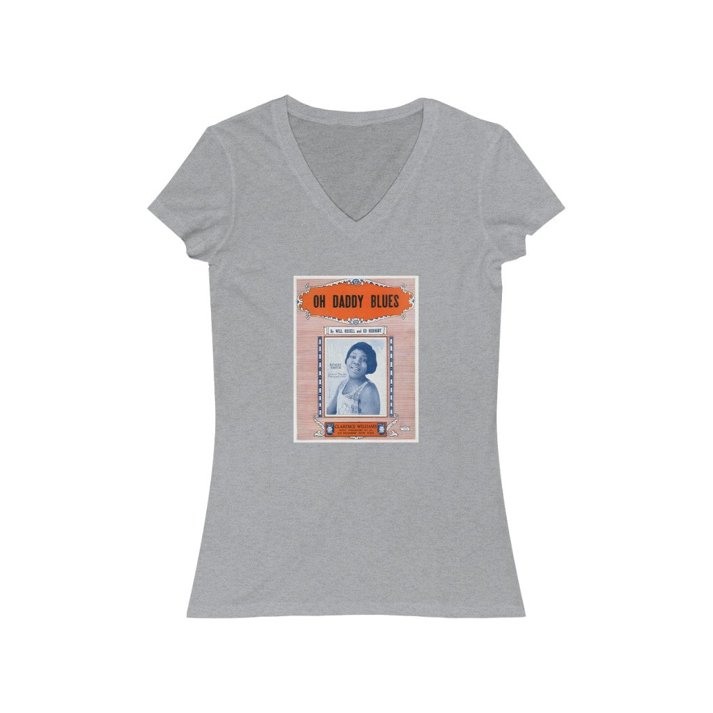 Bessie Smith - Women's Jersey Short Sleeve V-Neck Tee