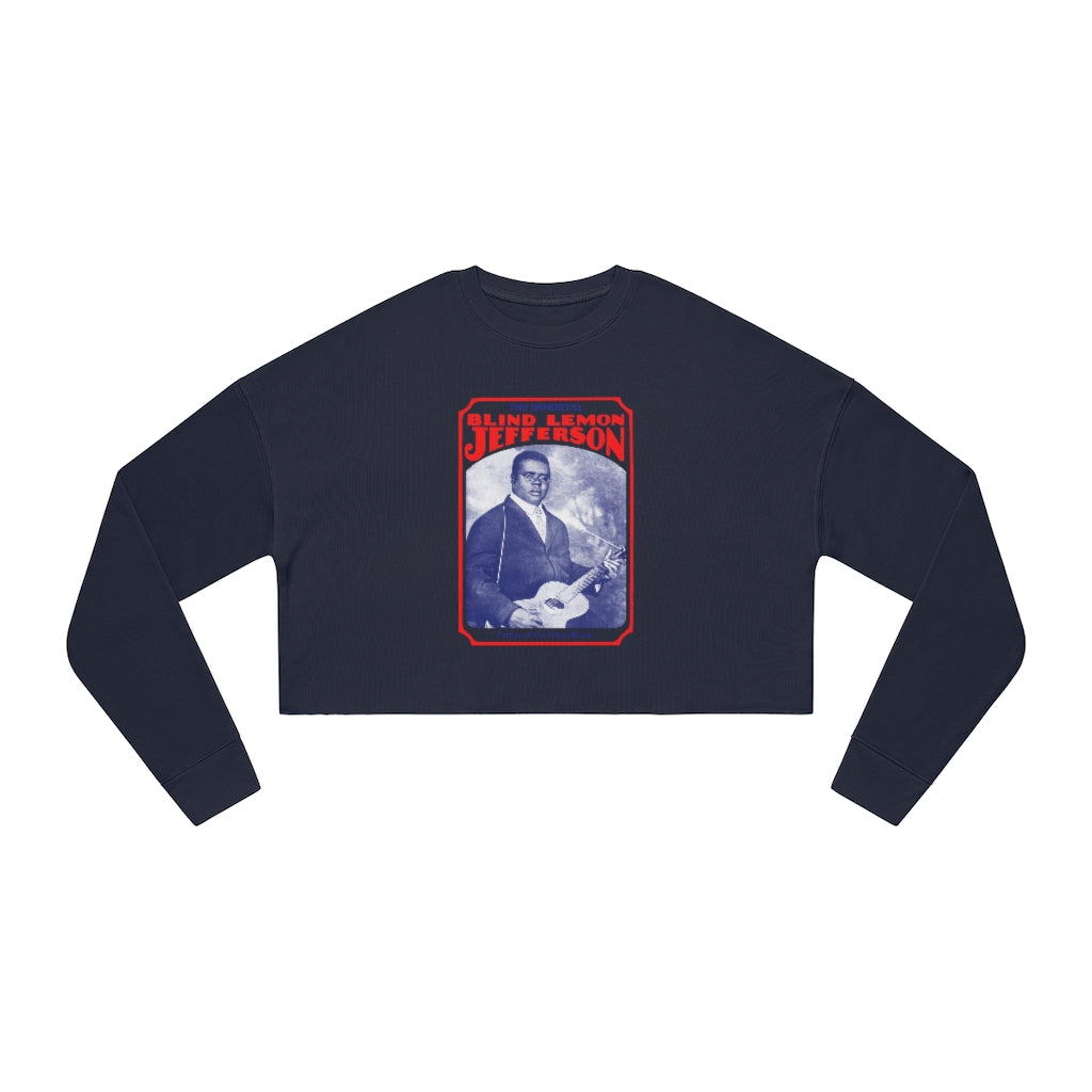 Blind Lemon Jefferson - Women's Cropped Sweatshirt