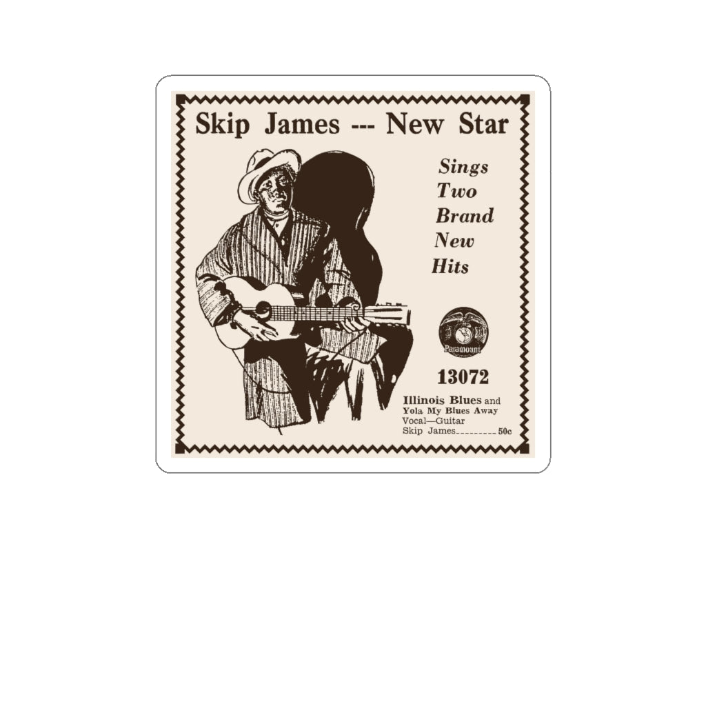 Skip James - Kiss-Cut Stickers