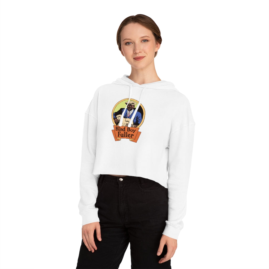 Blind Boy Fuller - Women's Cropped Hooded Sweatshirt