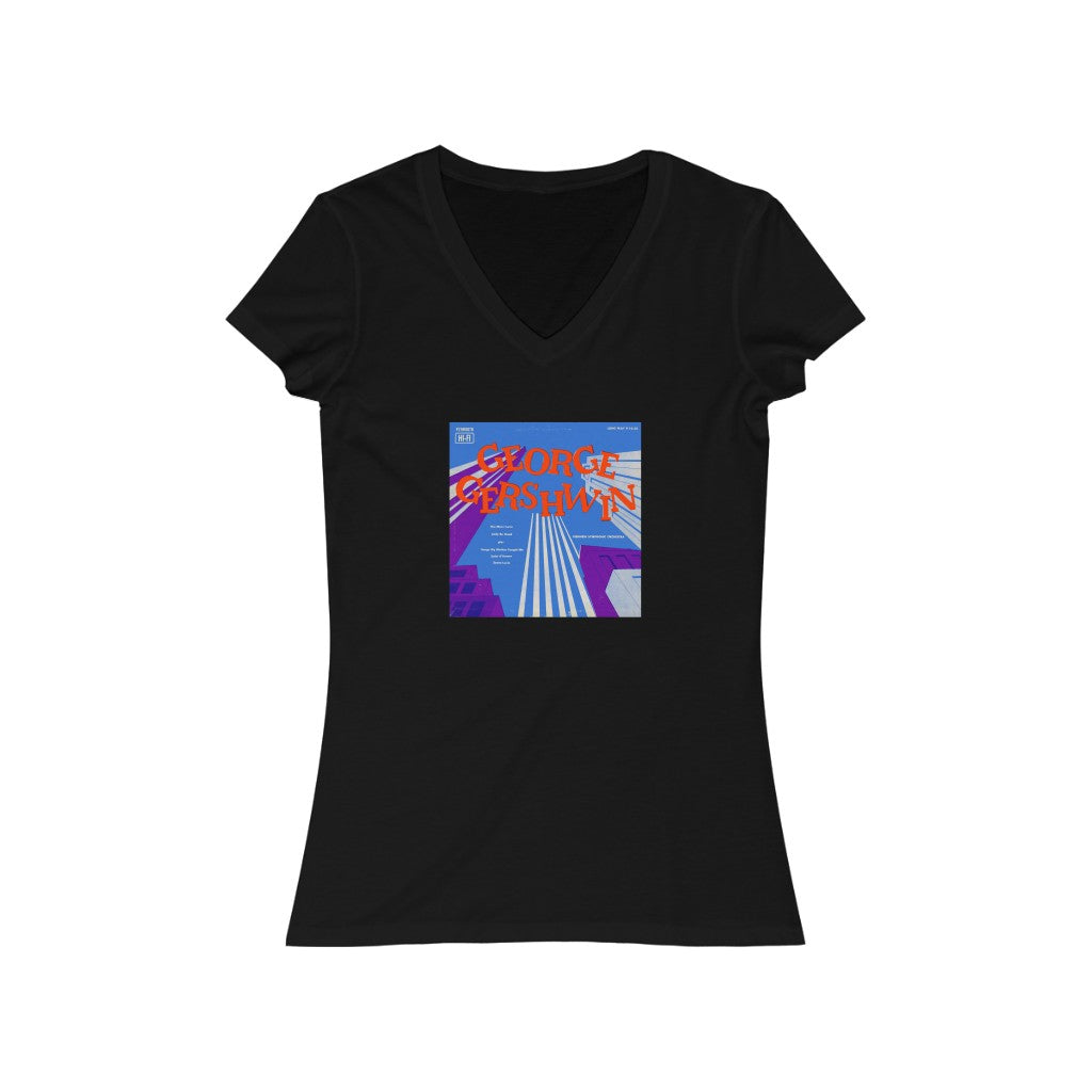 Gershwin - Women's Jersey Short Sleeve V-Neck Tee