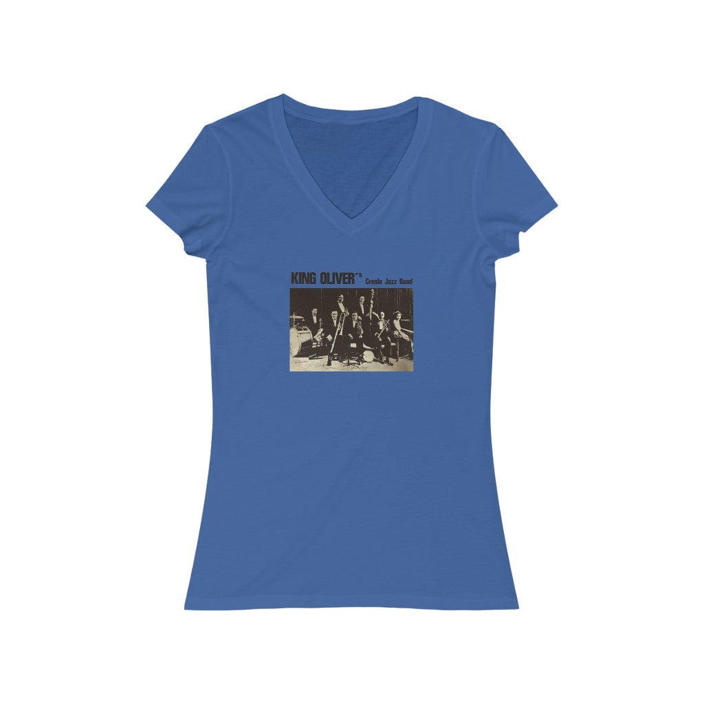 King Oliver - Women's Jersey Short Sleeve V-Neck Tee