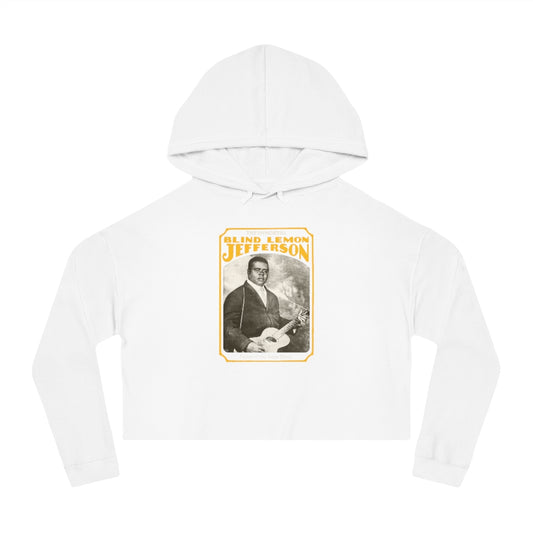 Blind Lemon Jefferson - Women's Cropped Hooded Sweatshirt