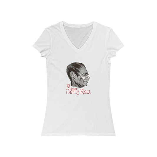 Jelly Roll Morton - Women's Jersey Short Sleeve V-Neck Tee