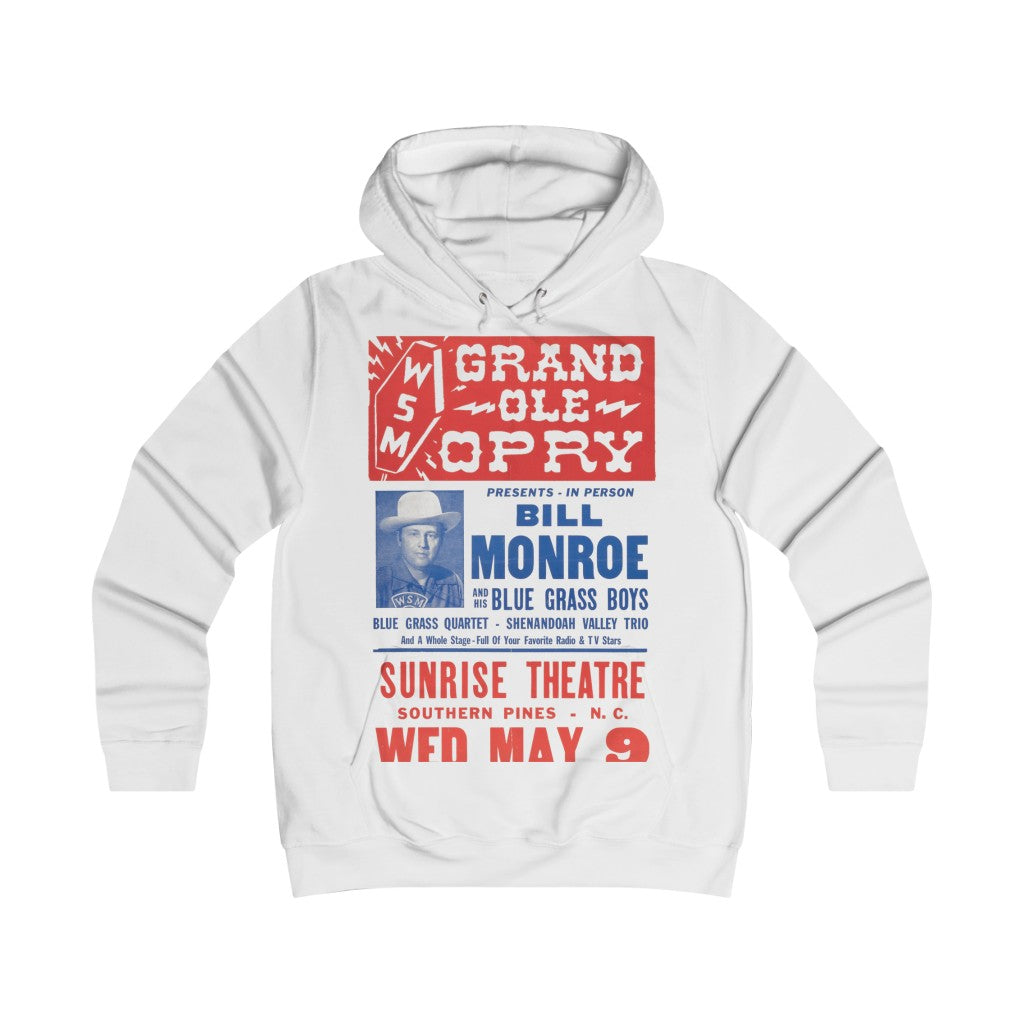 Bill Monroe - Girlie College Hoodie