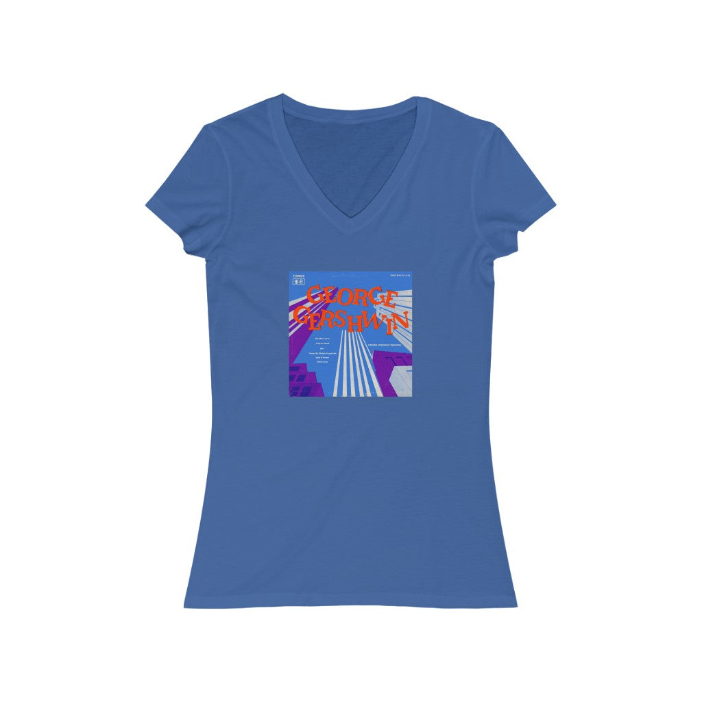 Gershwin - Women's Jersey Short Sleeve V-Neck Tee