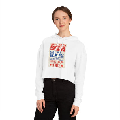 Bill Monroe - Women's Cropped Hooded Sweatshirt