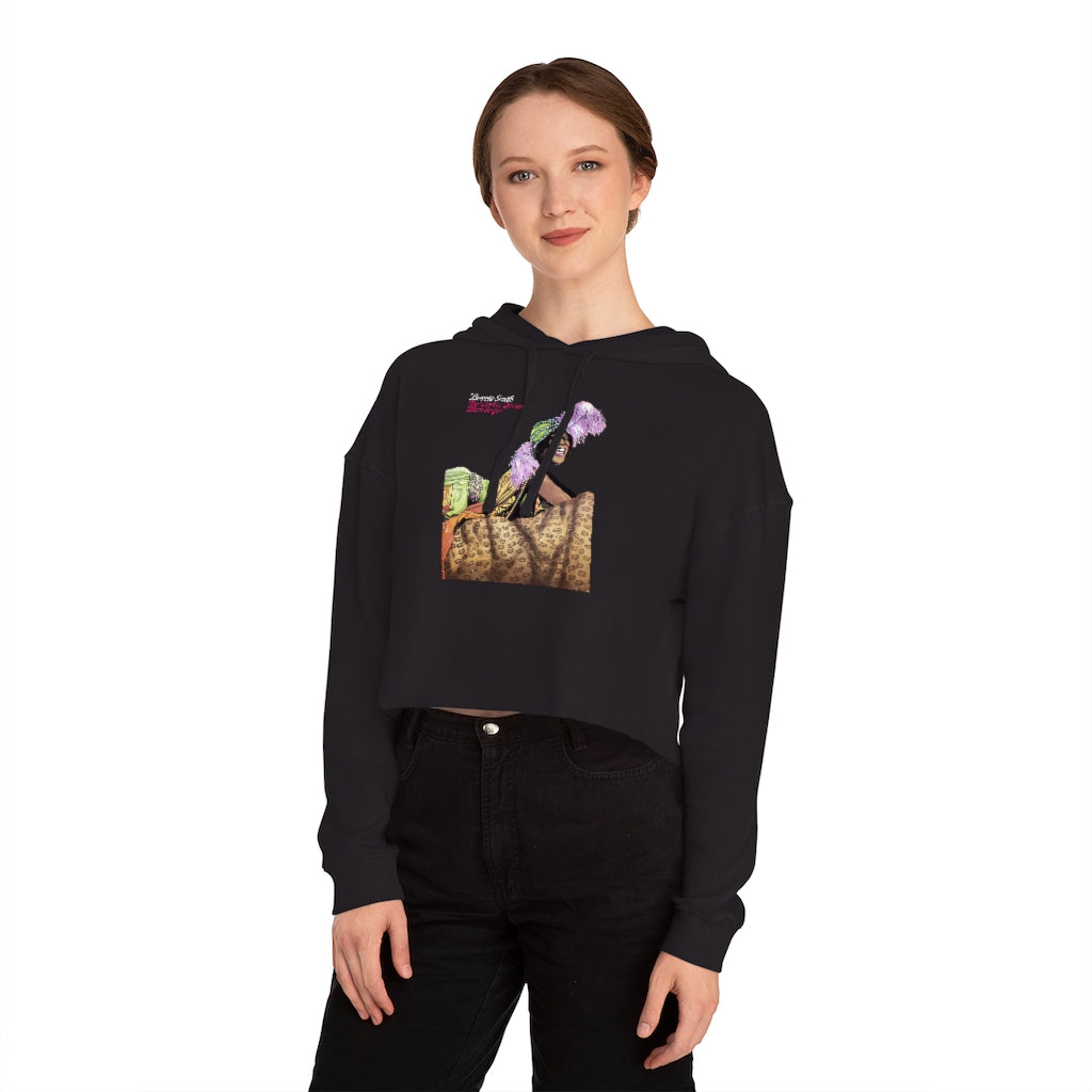 Bessie Smith - Women's Cropped Hooded Sweatshirt