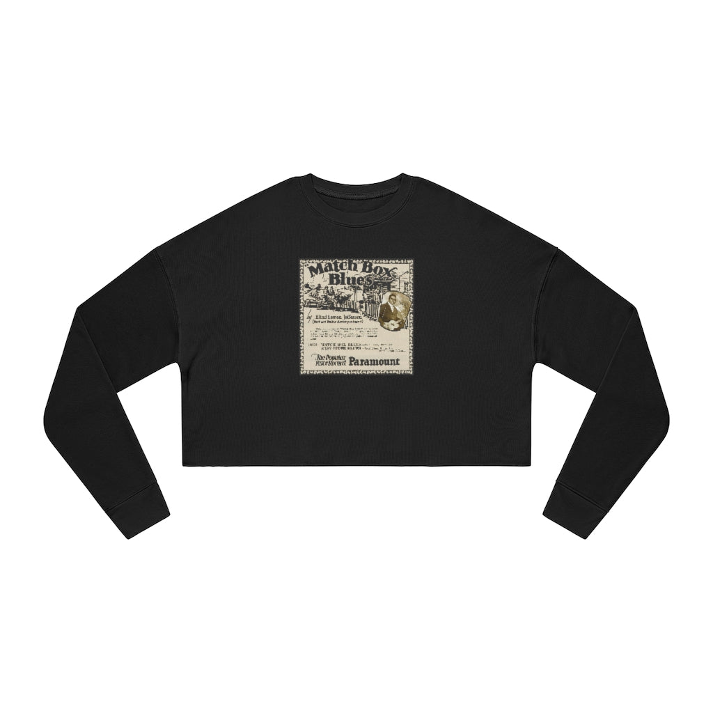 Blind Lemon Jefferson - Women's Cropped Sweatshirt