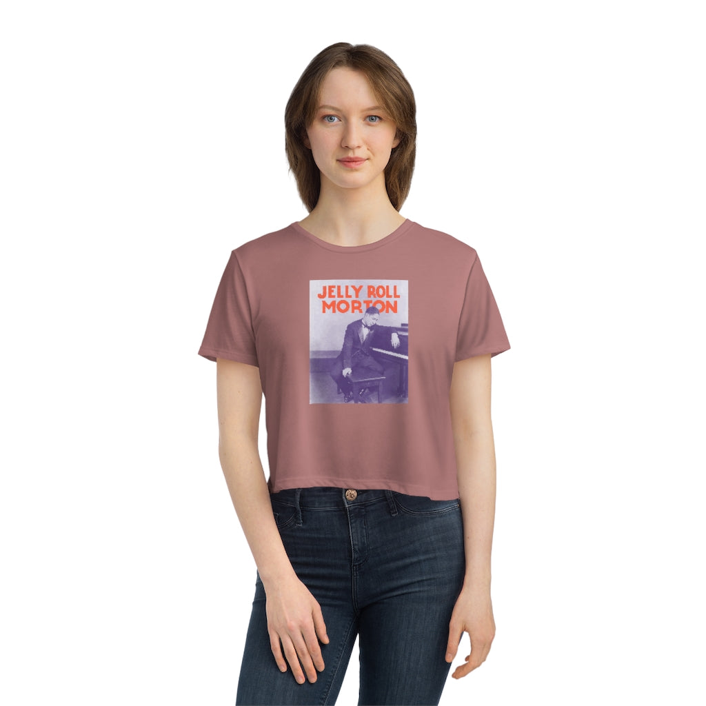 Jelly Roll Morton - Women's Flowy Cropped Teeed Tee