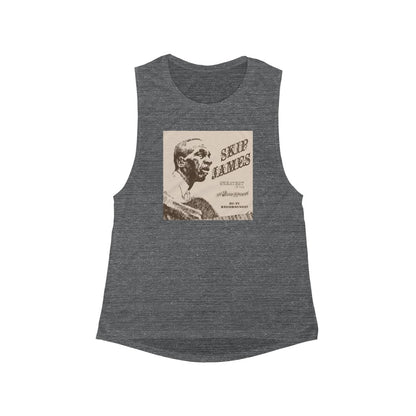 Skip James - Women's Flowy Scoop Muscle Tank