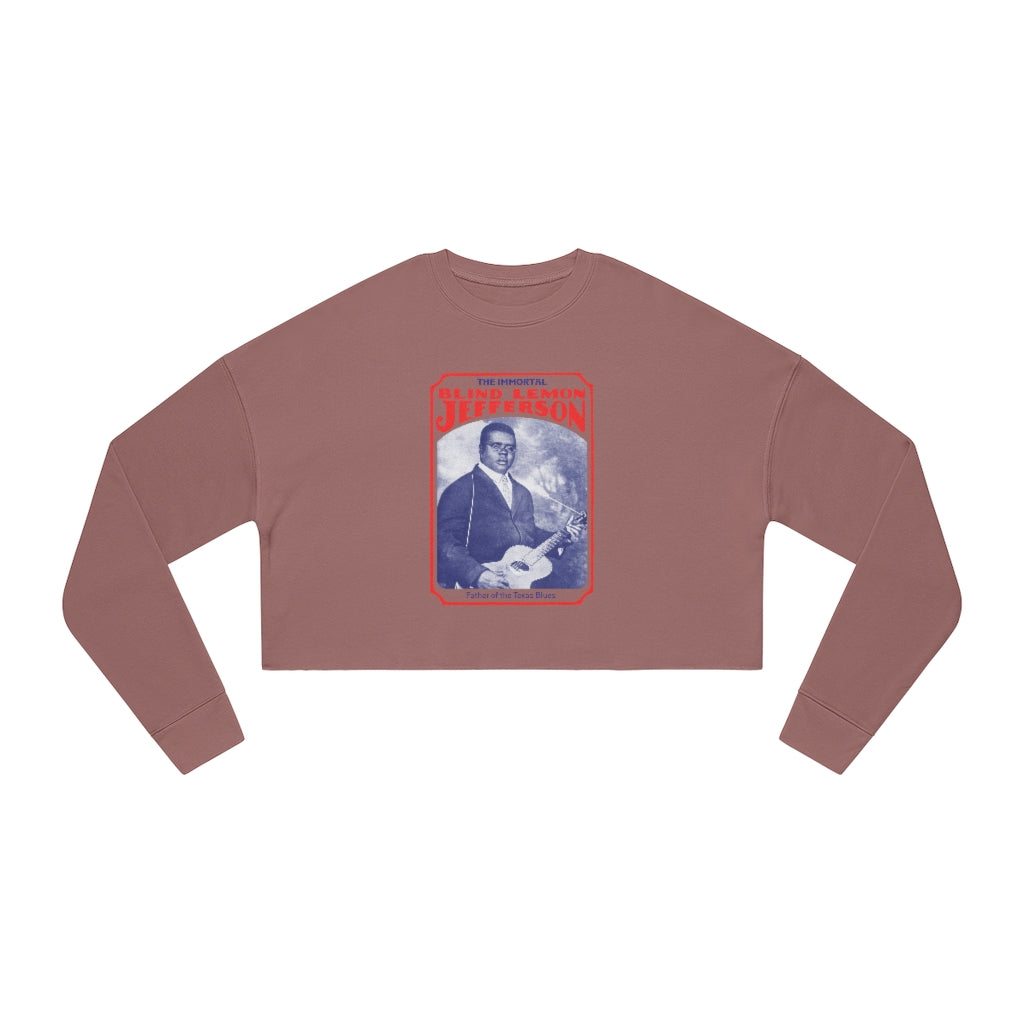 Blind Lemon Jefferson - Women's Cropped Sweatshirt