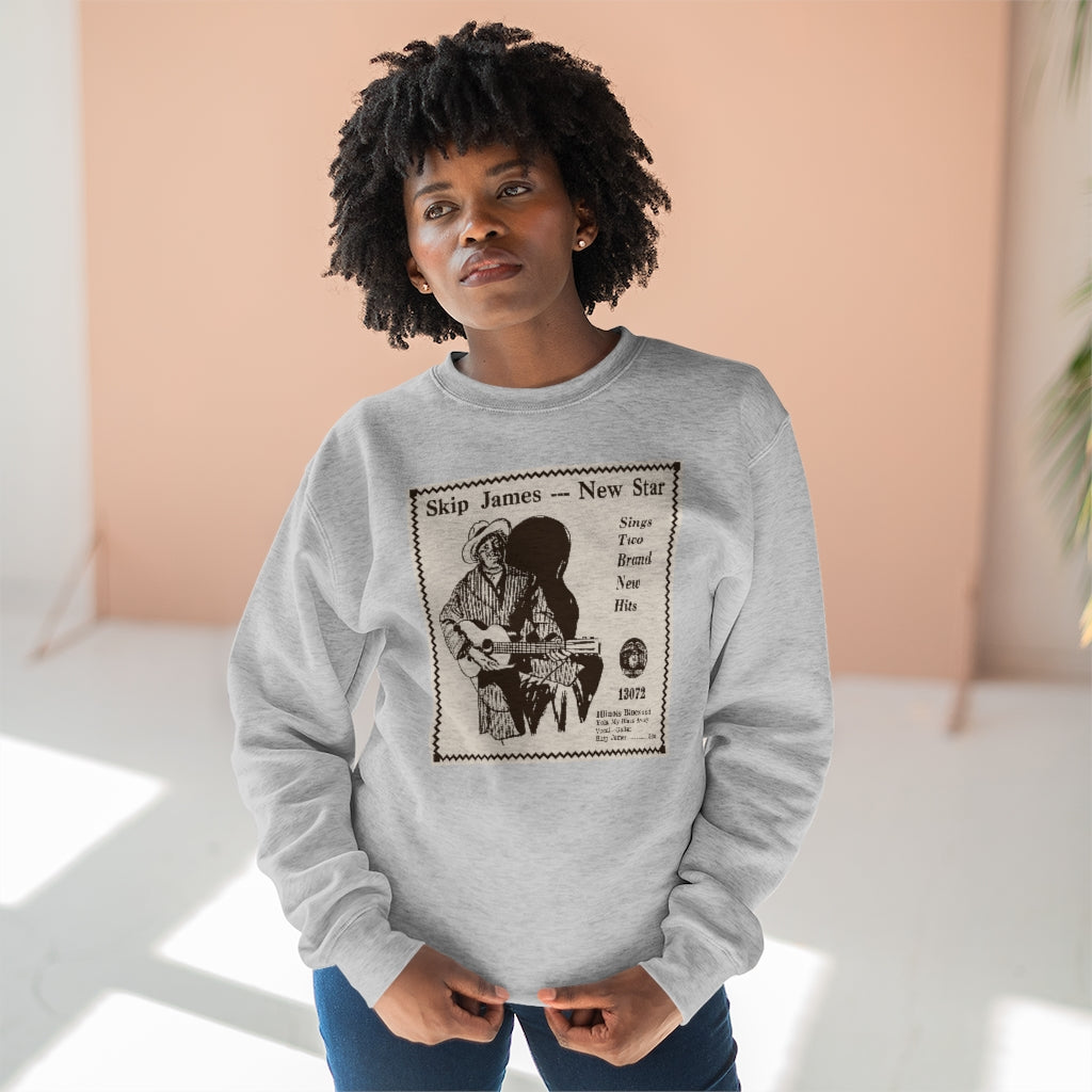 Skip James - Unisex Premium Crewneck Sweatshirt